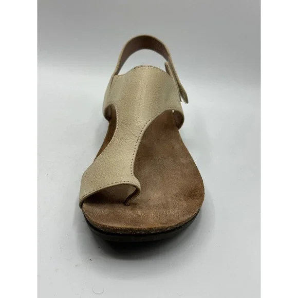 Dansko Women Size 41 US 10 Leather Comfort Orthotic Cork Footbed Sandals Beige - Picture 2 of 15